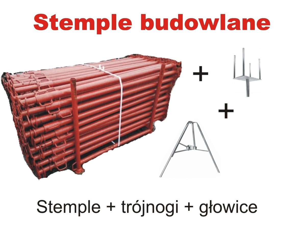 Stemple budowlane tanio max 450 szt po 25 gr 